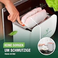 Vividron Konyhai Komposztáló Edény Fedéllel 9L - Fehér Bio Hulladék Gyűjtő Két Tartállyal - Akasztható Szekrény Alá 7