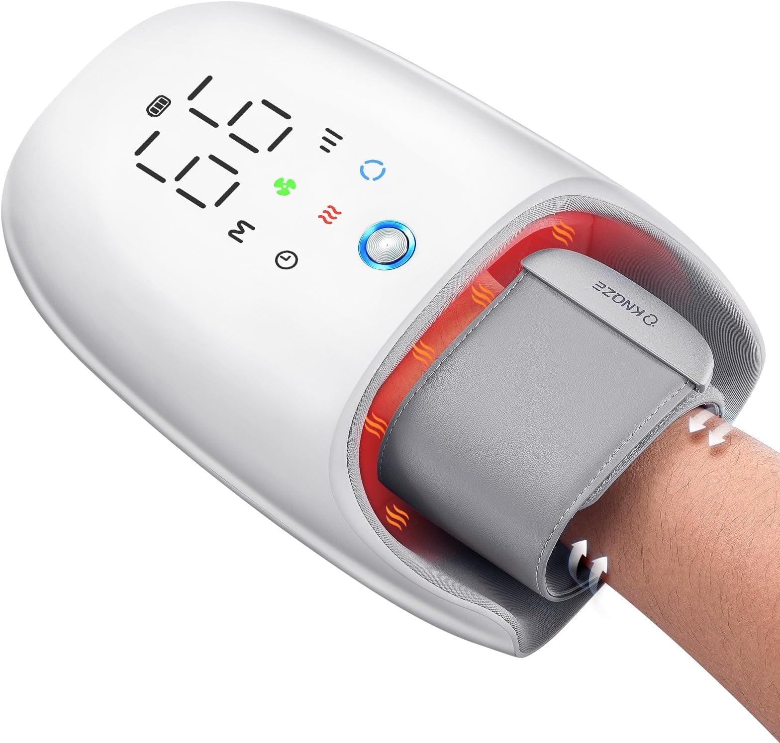 Amazon.com: Touchscreen Hand Massager with Heat and Compression, Roller ...