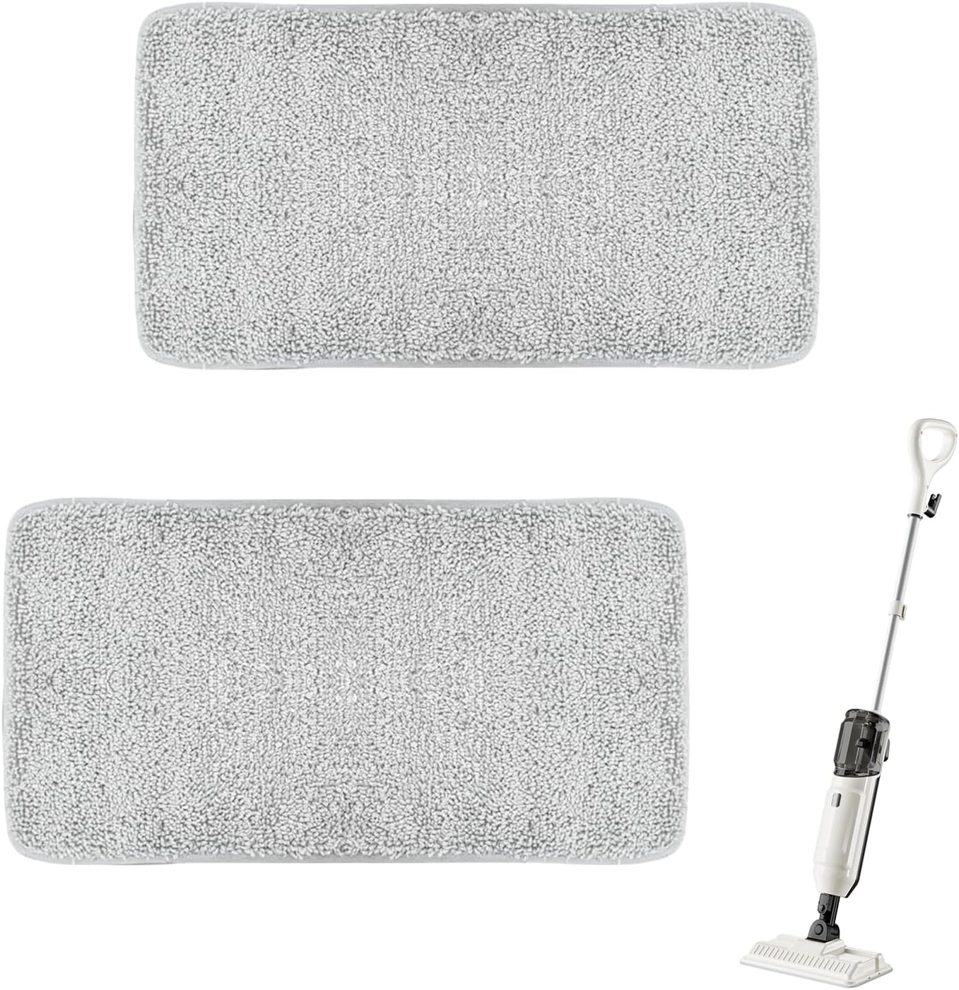 2 Pack Steam Mop Pads Replacement Compatible with Wotaste Steam Mop XR01, Washable & Reusable, Steam Mop Replace Pads for Floor Cleaning