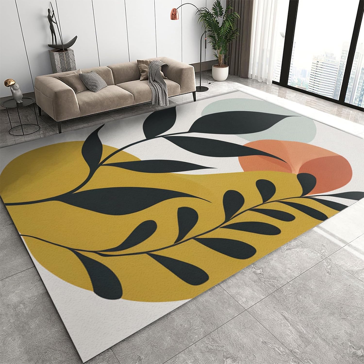 Alfombra De Sala De Estar Súper Suave, 3D, Alfombras Impresas para Habitaciones, En Casa, Espacio Decorativo, Sofá, Alfombras, 120 X 180 Cm-13981660005706