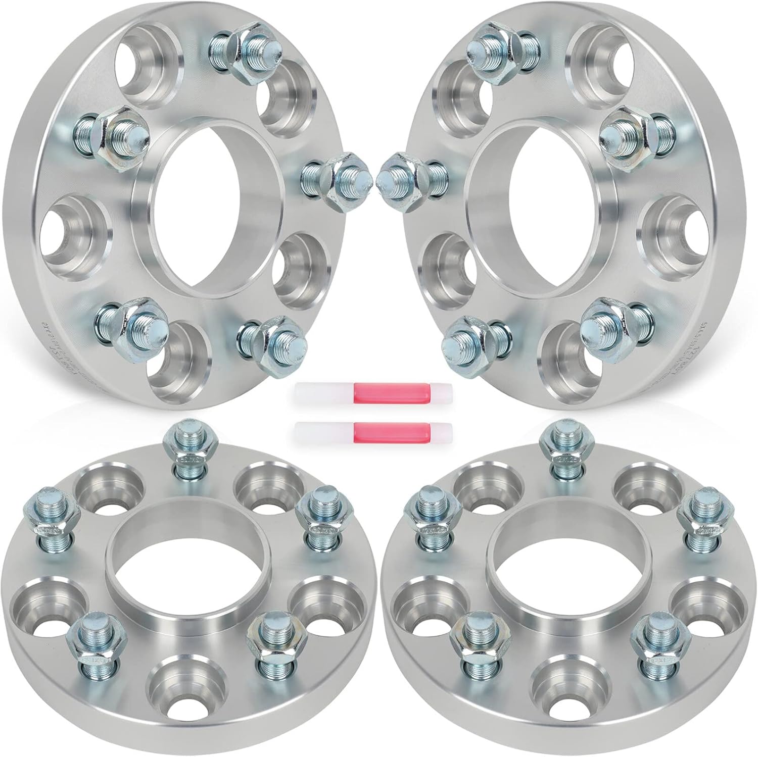 SCITOO 4Pcs 5x114.3mm Wheel Spacers 20mm 5x4.5 Bore 66.1mm Studs 12x1.25 5 Lug Wheel Spacers Adapters Fit for Nissan for Altima for Rogue for Sentra for Maxima
