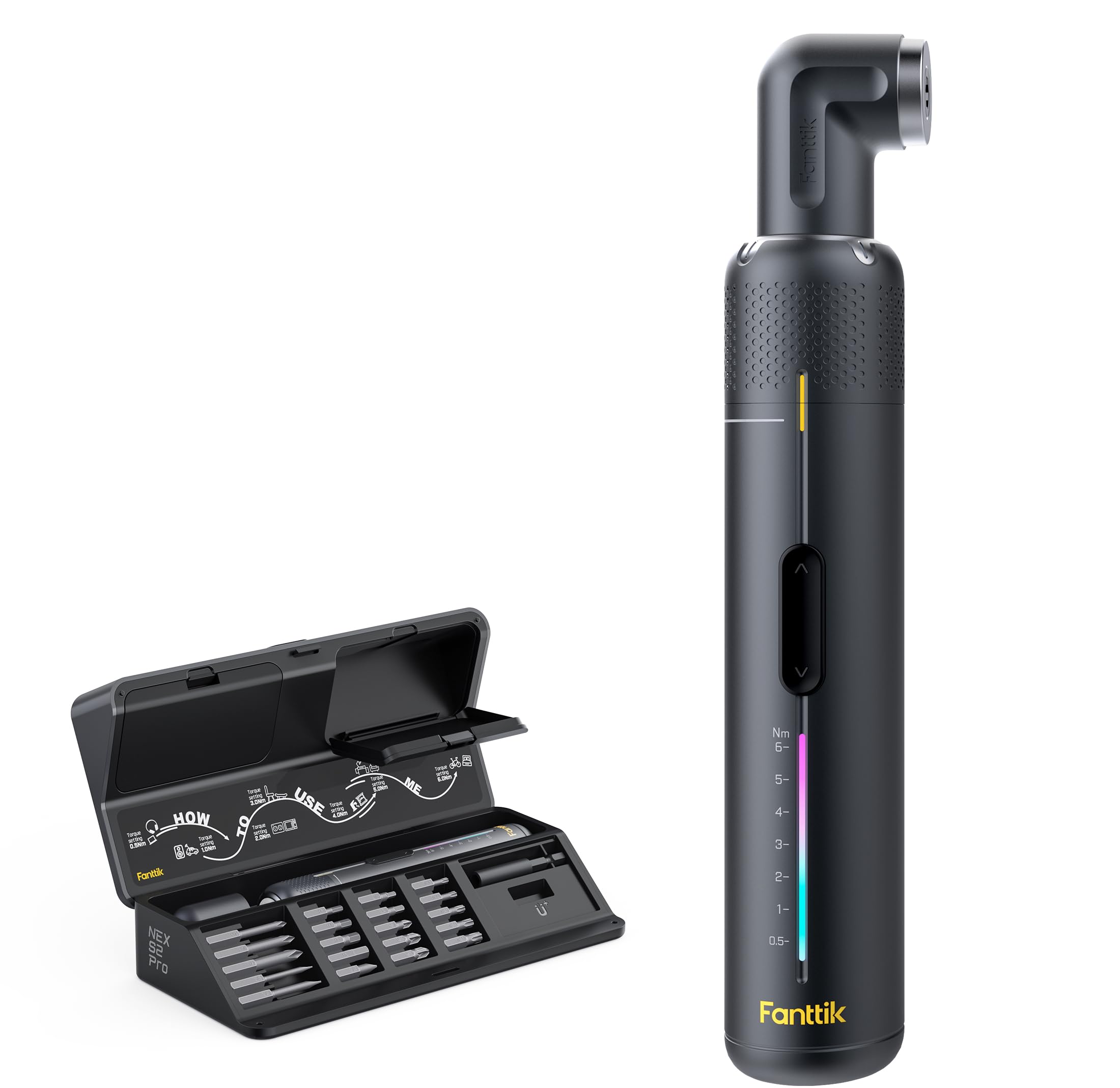 Fanttik S2 Pro 電動ドライバー 90°アングルアダプター付 狭い場…