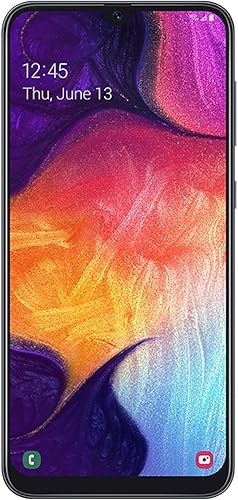 Samsung Galaxy A50 US Version - Teléfono celular desbloqueado de fábrica con memoria de 64 GB, pantalla de 6.4 pulgadas, negro, SM-A505UZKNXAA
