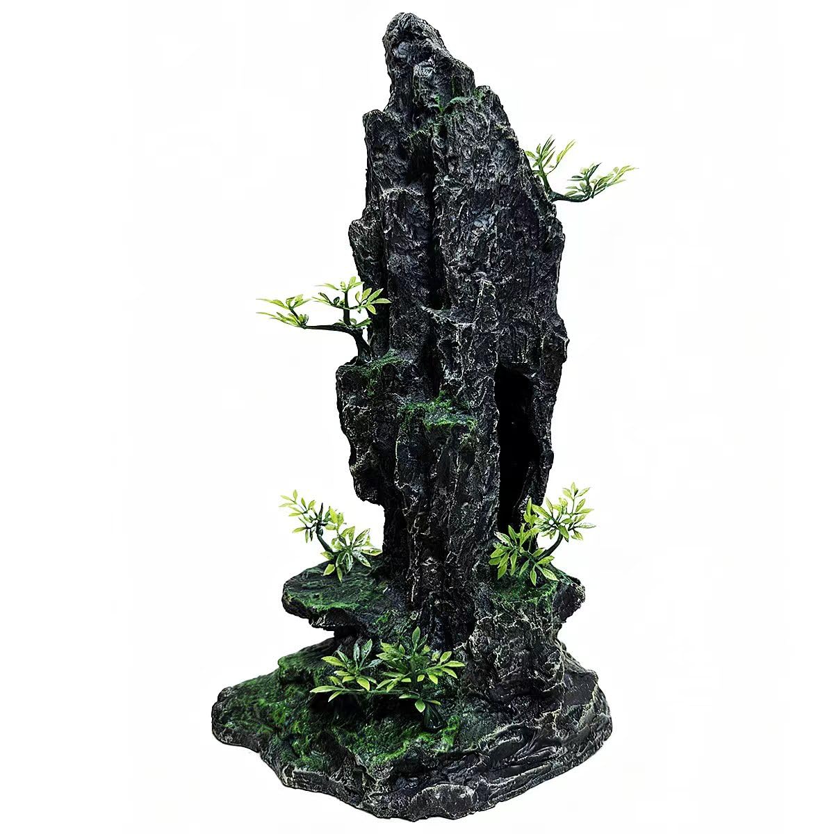 Aquarium Decorations Large and Tall Large Aquarium Decoration for Fish Tank Decorations Fish Tank Ornaments Mountain View Stone Ornament Tree Rock Cave Artificial Fishtank Ornament