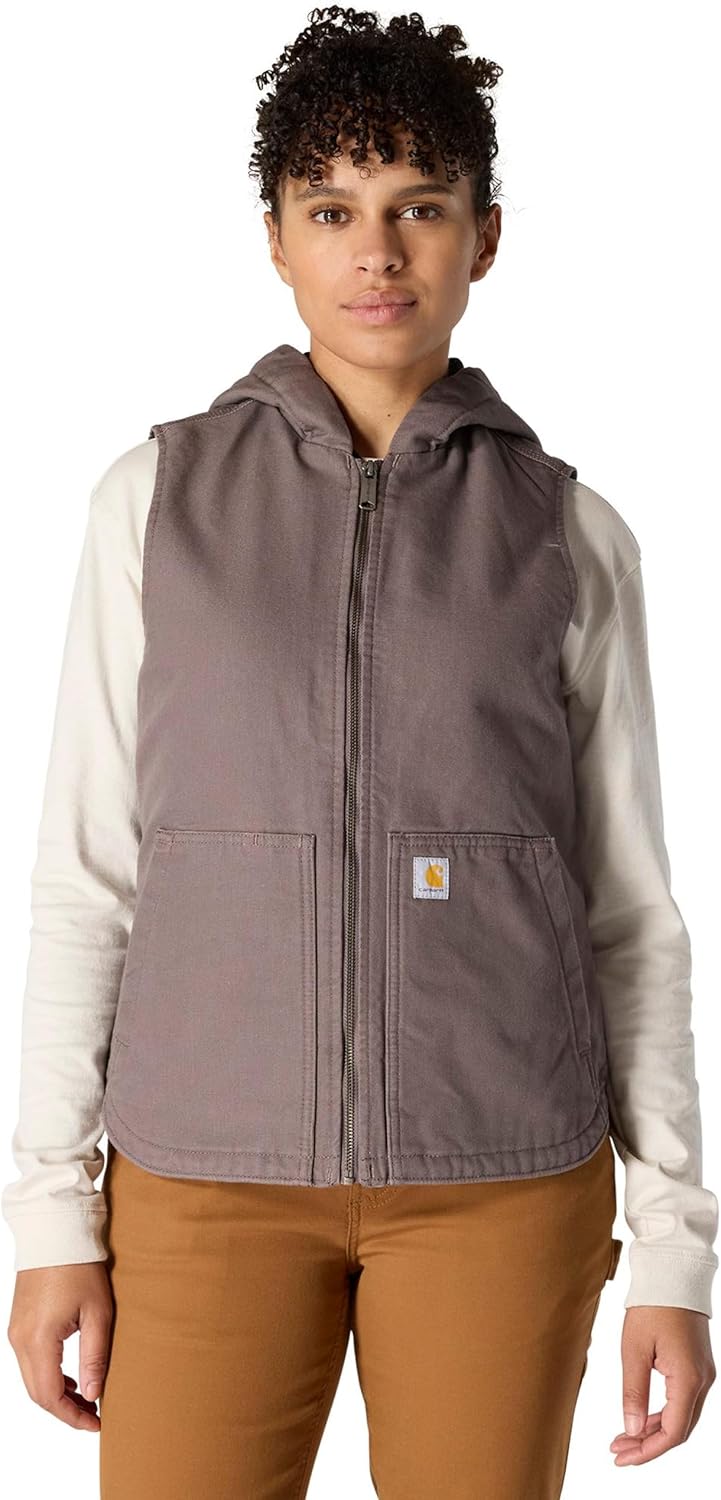 Carhartt Women's 104026 Women's Washed Duck Insulated Hooded Vest