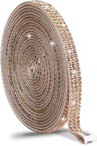 Miniatura 8 de Cinta de cristal autoadhesiva, calcomanías de diamantes de imitación para envolver regalos, manualidades, decoración, bodas, suministros de fiesta