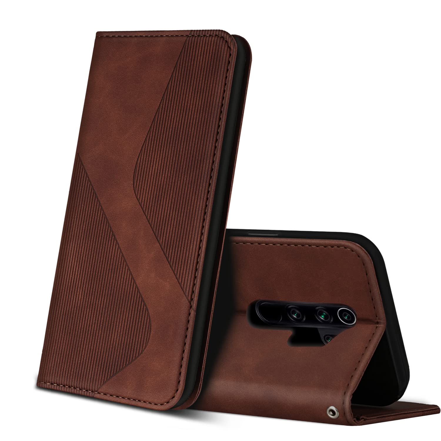 Cover Portafoglio In Pelle Per Xiaomi Redmi Note 8 Pro – Con Porta Carte, Chiusura Magnetica E Supporto, Nero, Protezione Completa - 4