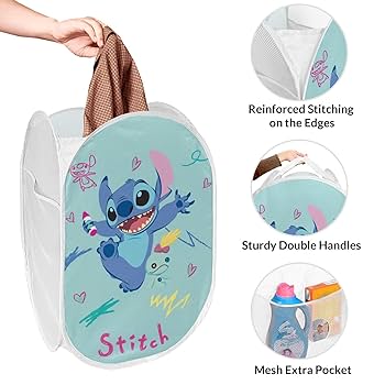 Amazon｜Stitch スティッチ ランドリーバスケット ランドリー