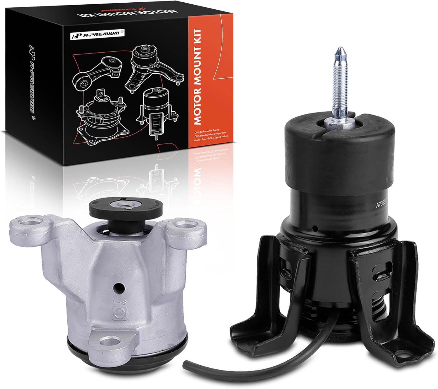 A-Premium Engine Motor Mount Kit Compatible with Nissan Murano 2009-2014, Quest 2011-2014, 3.5L, FWD, 2-PC Set, Replace# 112701AA0E, 11210JP00B