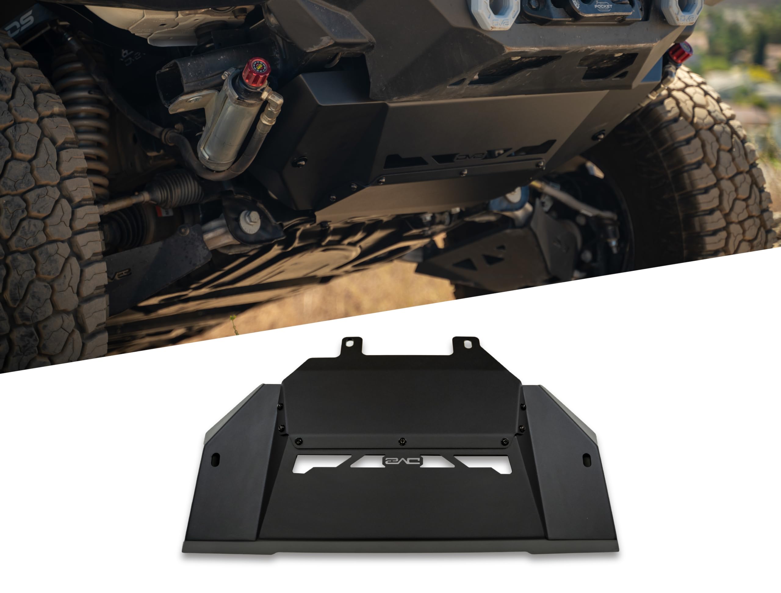 DV8 Offroad SPBR-02 Ford Bronco Front Lower Control Arm Skid Plate-666904
