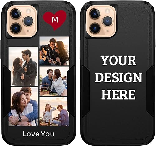 Miniatura 8 de Fundas de teléfono personalizadas con múltiples imágenes para iPhone 11 Pro Max, imágenes personalizadas, protección contra caídas, cuerpo completo,