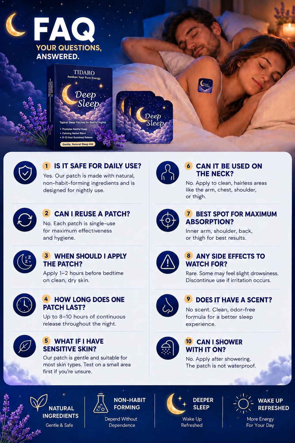 Premium Sleep Patches For Adults 90 Count Extra Strength for Men & Women — Amazon image 7