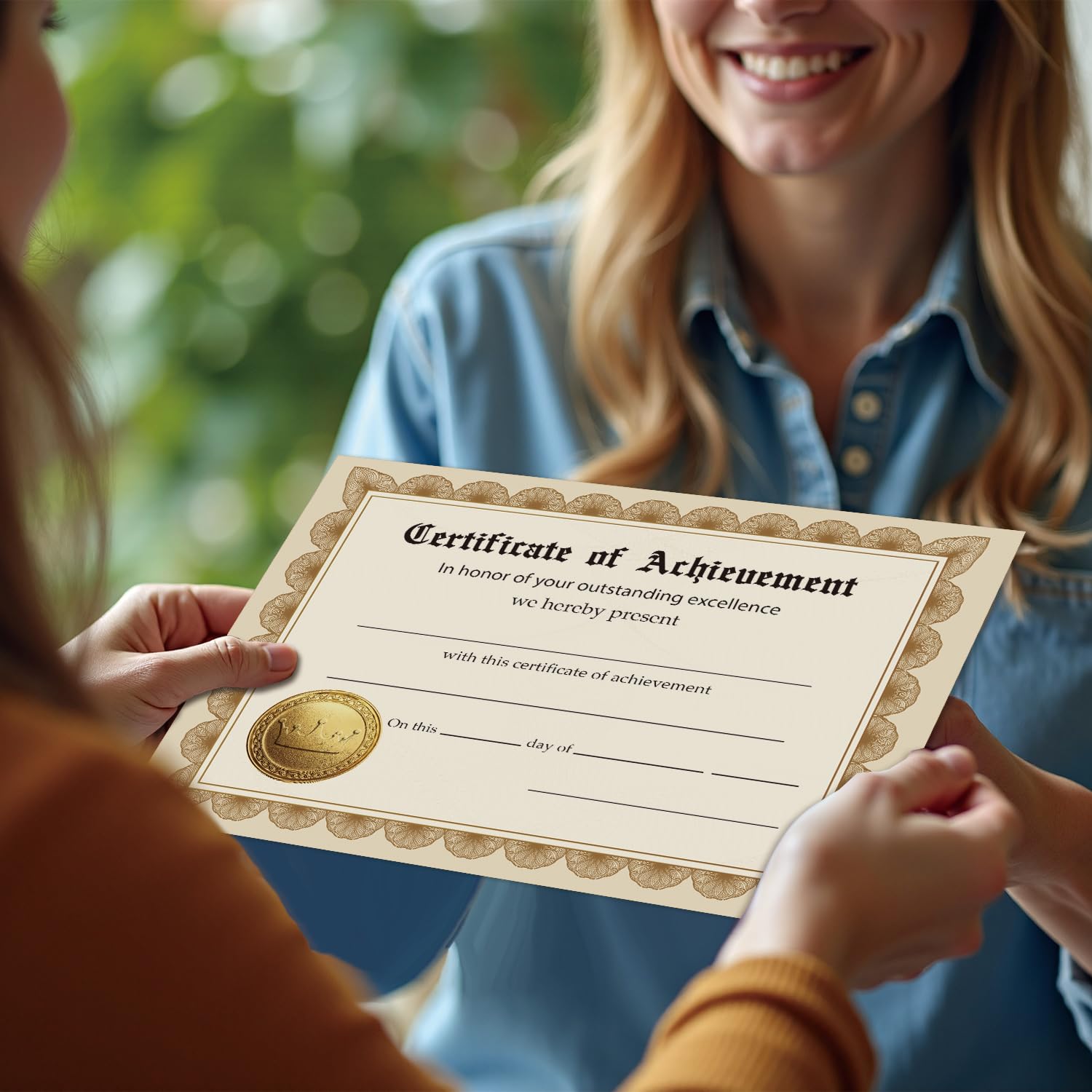 25 Certificato di Achievement, Certificati Gold Award per Studenti Insegnanti Genitori, 8 x 10 Pollici Certificati Studenti di Riconoscimento, Insegnanti in Aula Attività Forniture -04
