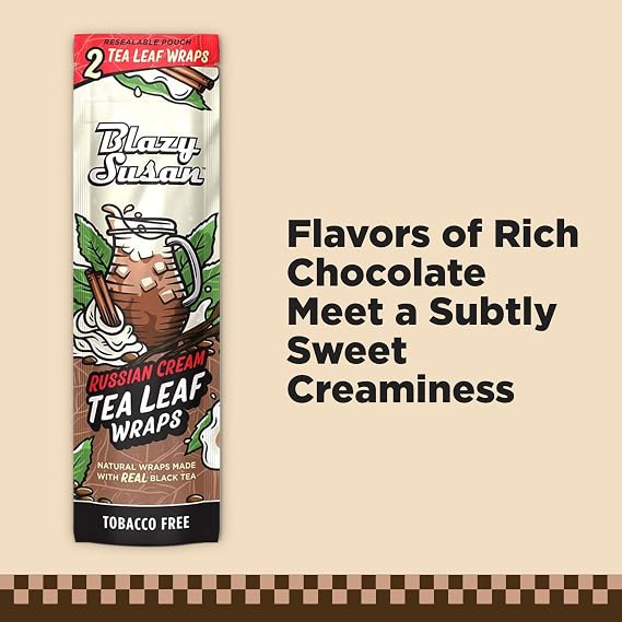 Blazy Susan Flavored Wraps - 2 Count | Single Pack (Russian Cream)