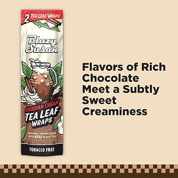 Blazy Susan Flavored Wraps - 2 Count | Single Pack (Russian Cream)