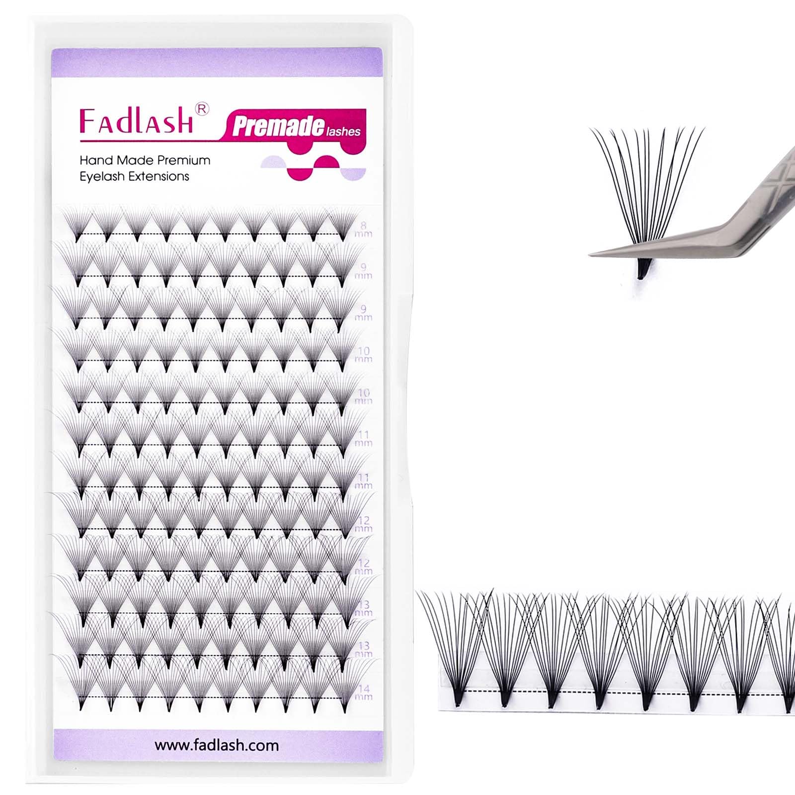 Volumen Ruso 10D 0.07mm C Curl 15mm Prefabricados Extensiones de Pestañas Volume Lashes Extension Ruso Pestañas — view 213