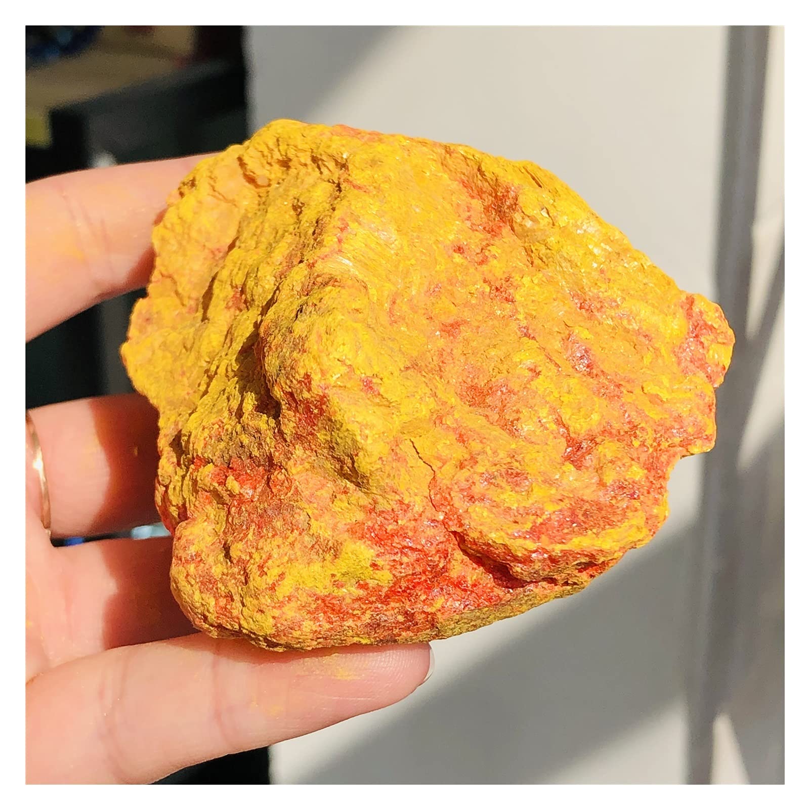 ZTBH Cristal de meditación Natural Espécimen Mineral de Cristal de sulfuro de arsénico Natural Hermoso Piedra de Cristal (Color : 500-550g)