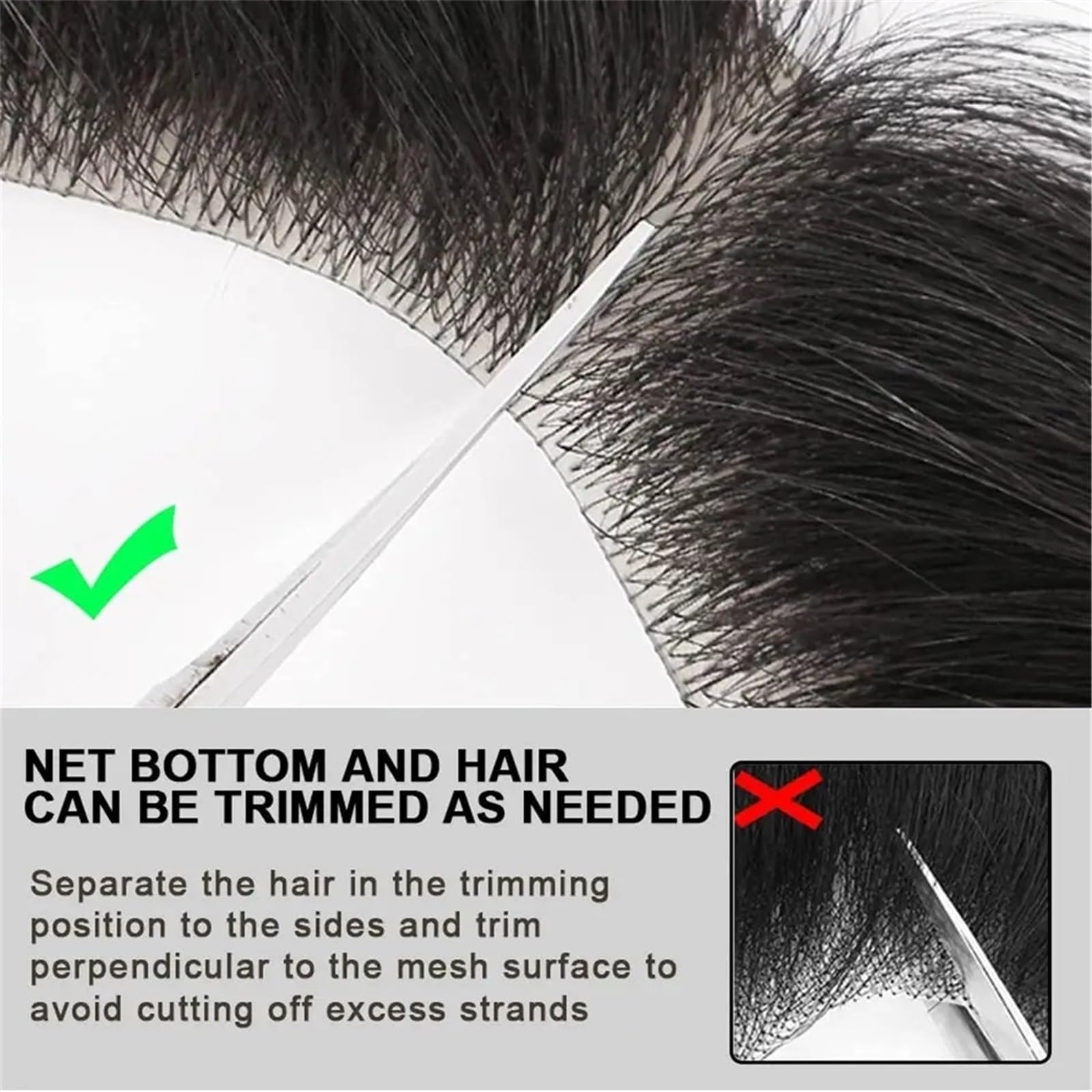 Tupé de pelo para hombres Línea de cabello en forma V, parche piel fina Invisible, línea Natural, postizo humano Sistema de cabello para hombres(5x16cm)