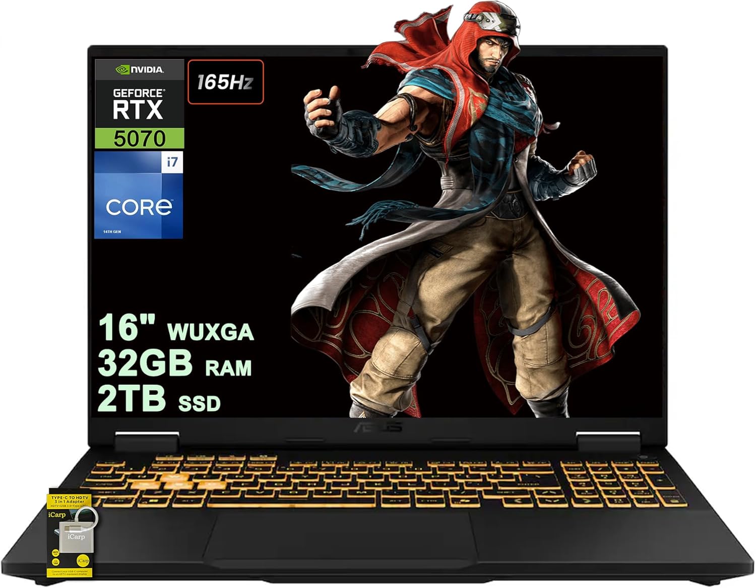 ASUS TUF Gaming F16 Laptop 16″ WUXGA IPS 165Hz (100% sRGB, GSYNC) Intel 16-core …