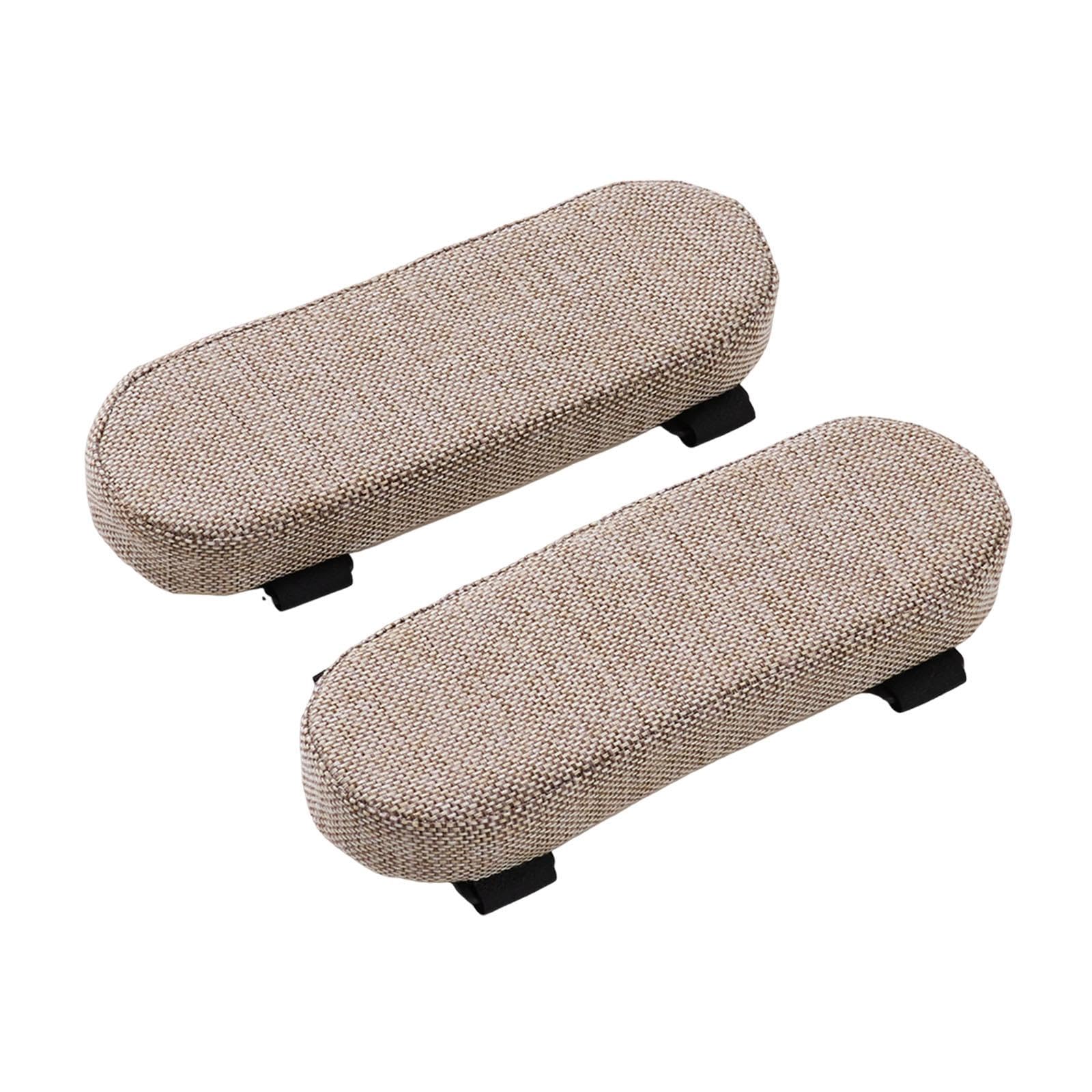 Coussins d'accoudoirs de chaise ergonomiques et lavables au fini kaki
