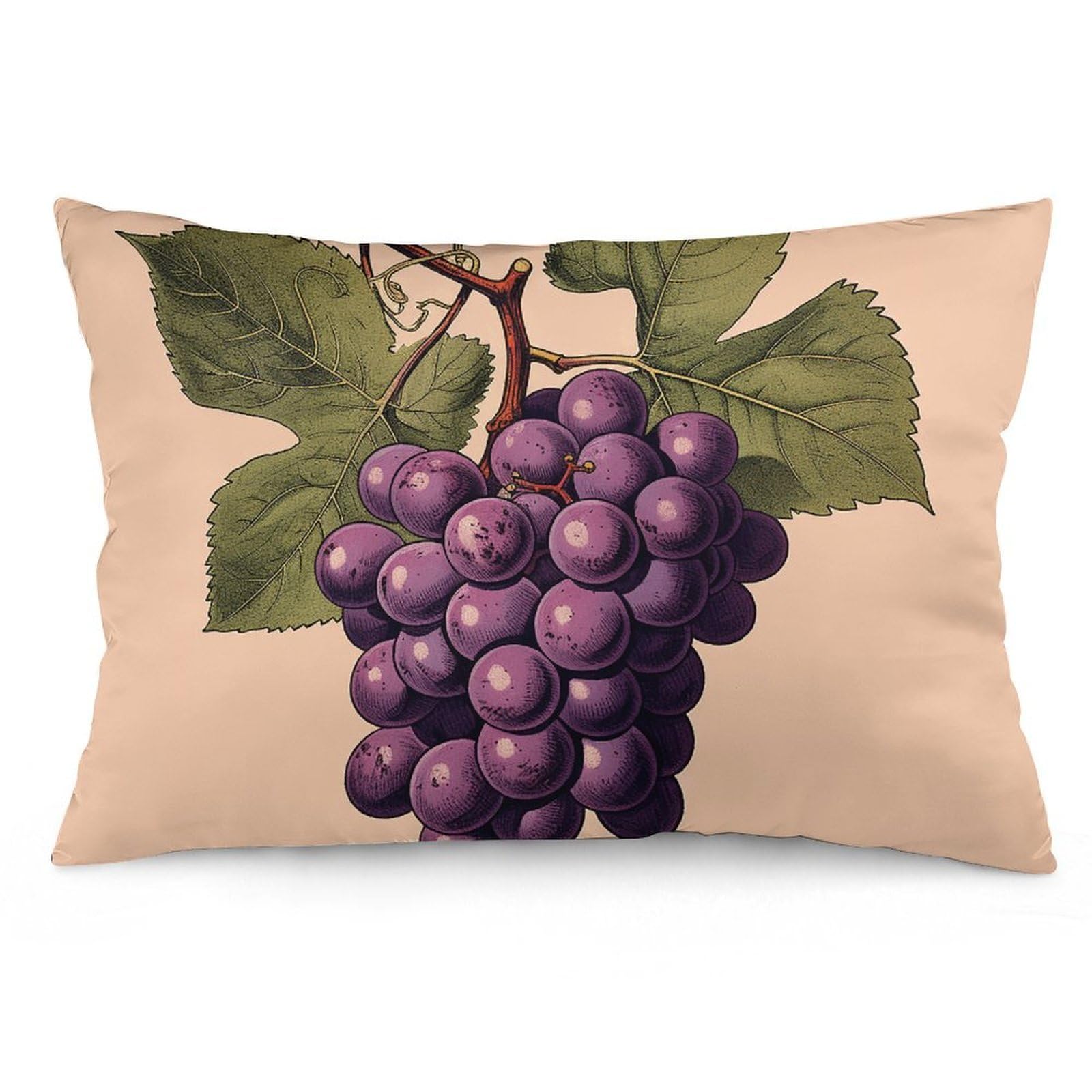NTVOWPZO 2 Pack Decoration Throw Pillow Covers 16 "x24 Pillowcases Covers Purple Grape Pictures Pillowcases Modern Farmhouse Home Decor Sofa Cushions Covers for Couch Bed Living Room