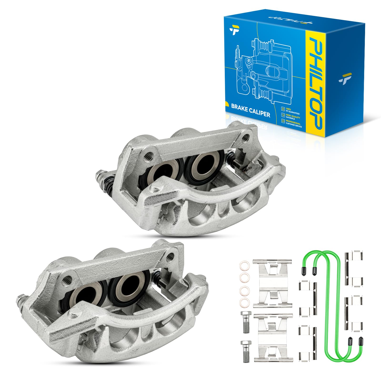 PHILTOP Brake Caliper Front for Ford F-150 5.4L, 1996-1998 Ford F-150