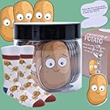 Positive Potato Jar 60 Daily Affirmation Cards Potato Socks & Key Chain For Women Friends Mom Girls Christmas Gifts Xmas Stocking Stuffers Trendy Stuff Birthday Gifts Teacher Gift Ideas Support Potato