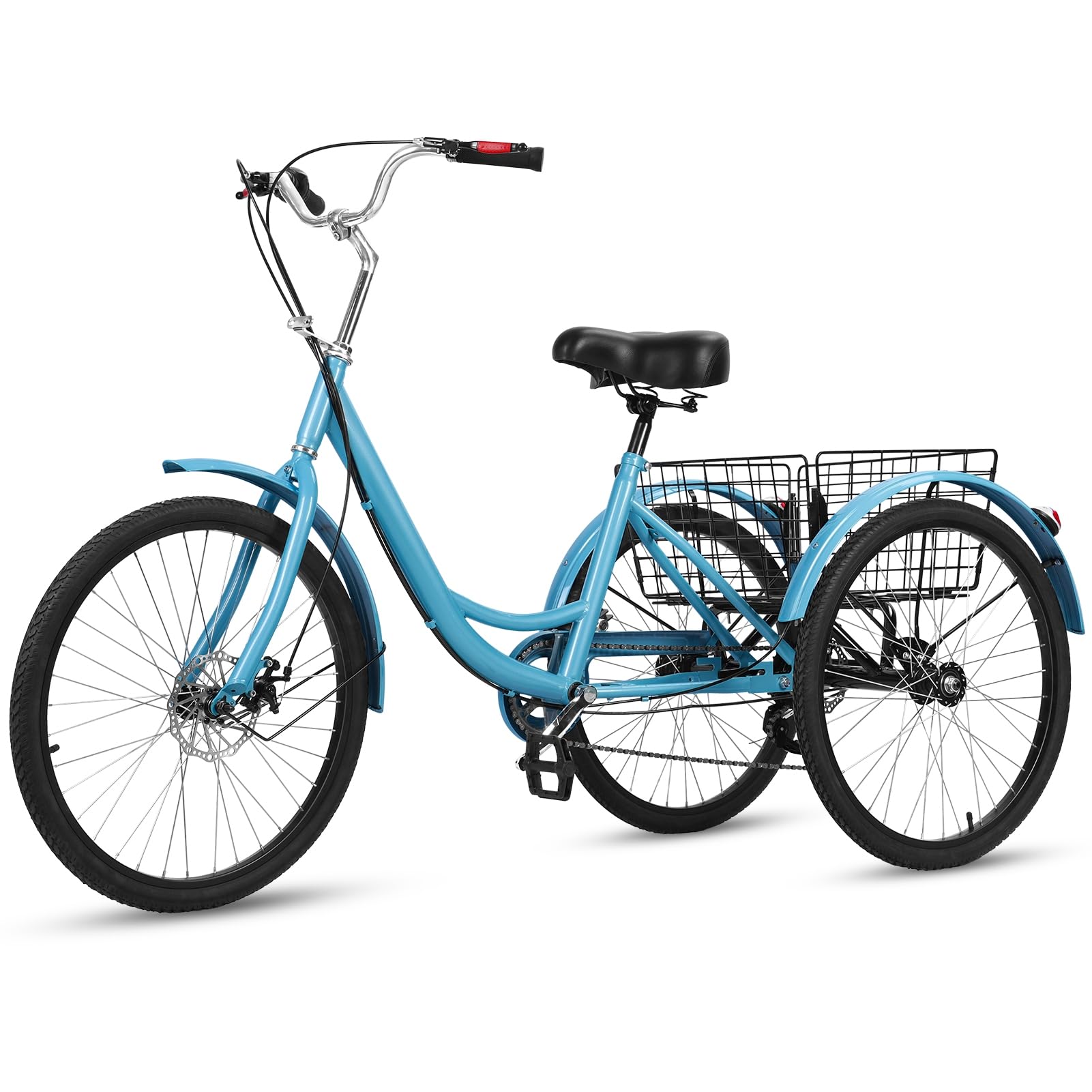 三輪自転車　 24インチ Amazon.co.jp: 大人用三輪車 24インチ 7スピード 3輪自転車 大人用