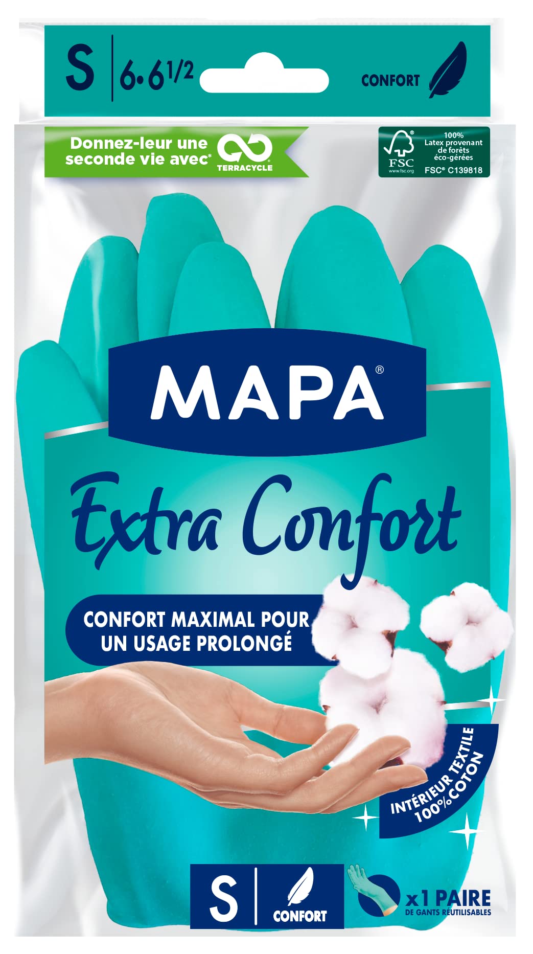 Mapa 302436 Guanti Monouso Ultra Confortevoli | In Lattice E Nitrile | Sterili