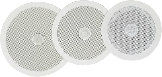 Adastra | High-Performance Ceiling Speaker with Adjustable Tweeter - 2-Way Flush Mount Speaker for Home & Multiroom Audio, Bluetooth System Compatible | White (Single Unit) 6.5 | 100W