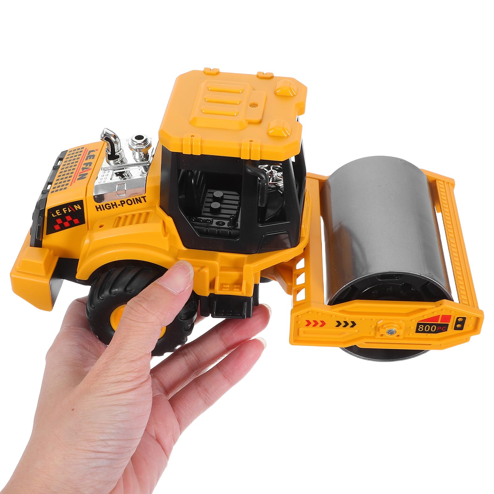 Vaguelly Rouleau compresseur Jouet : Camion de Chantier véhicules camions Rouleau compresseur pour Enfants intérieur extérieur Jeu Plastique Construction Sable Plage Jouet