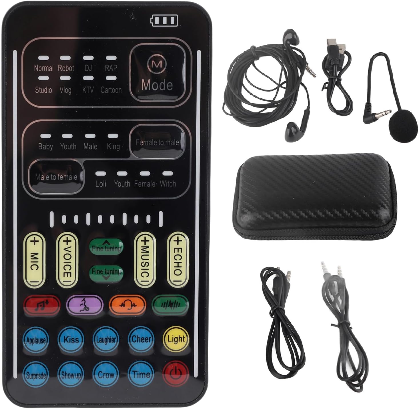 Amazon.com: I9 Voice Changer Set, Portable Handheld Microphone Voice ...
