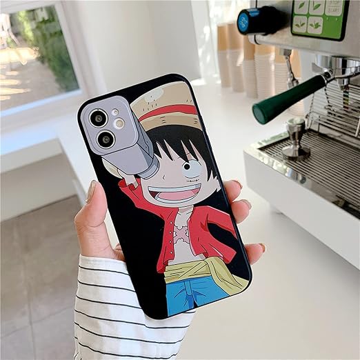 Amazon Co Jp Qwsz 漫画のキャラクターは Iphone 12 Iphone 11ストレートエッジルービックキューブモバイルシェルワンピースxrソフトシェルに適しています衝撃吸収 滑り止め レンズ保護 軽量 薄型 指紋防止 黄変防止 防塵 全面保護 家電 カメラ