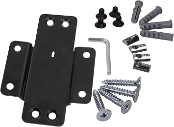 B-Tech BT8390-WFK2/B Flat Screen Mounting Accessory - Flat Screen Mounting Accessories (Black, 126 mm, 19 mm, 178 mm, 1 Piece)
