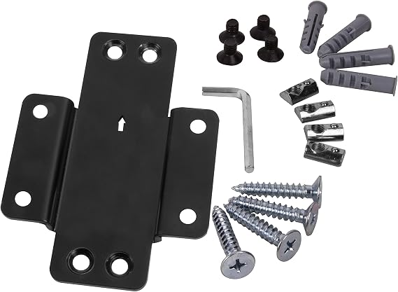 B-Tech BT8390-WFK2/B Flat Screen Mounting Accessory - Flat Screen Mounting Accessories (Black, 126 mm, 19 mm, 178 mm, 1 Piece)