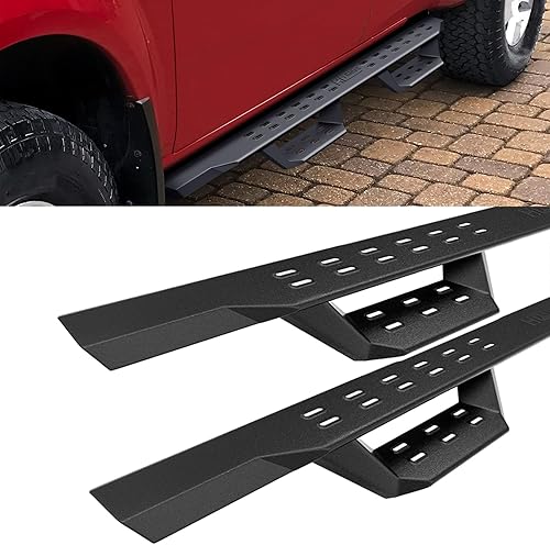 Vista 12 de HD Ridez Estribos de construcción de acero estilo desplegable compatibles con Nissan Frontier King Cab 2005-2024 y Suzuki Equator 2005-2012 Extra Cab