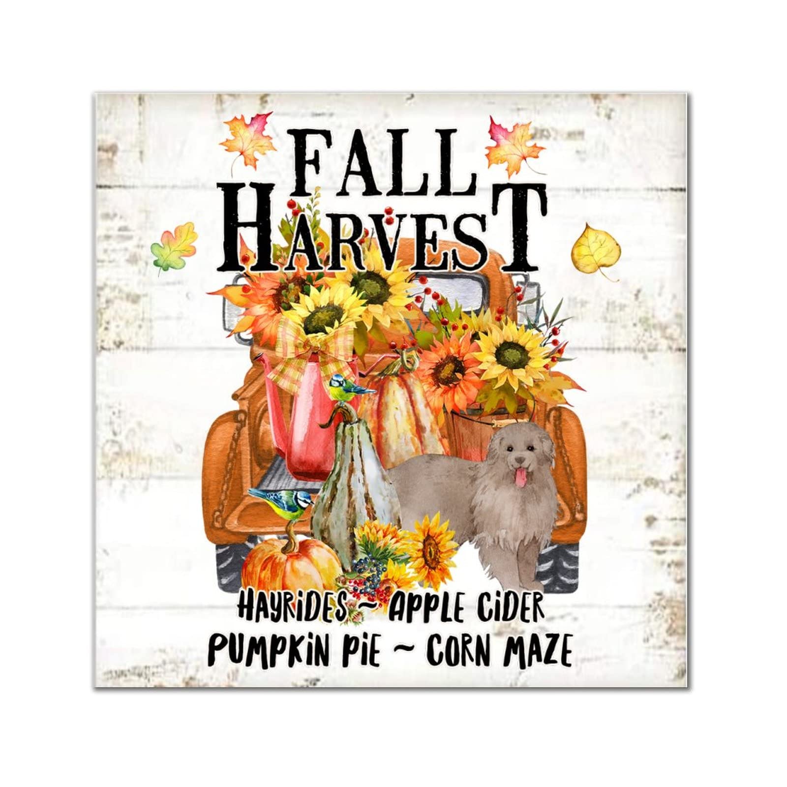 Décoration murale de ferme citrouille d'automne pour un foyer chaleureux