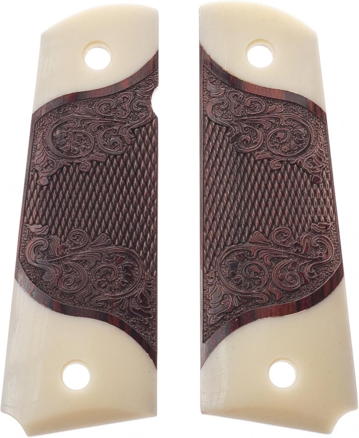 Premium Gun Grips Compatible Replacement for 1911 Carved