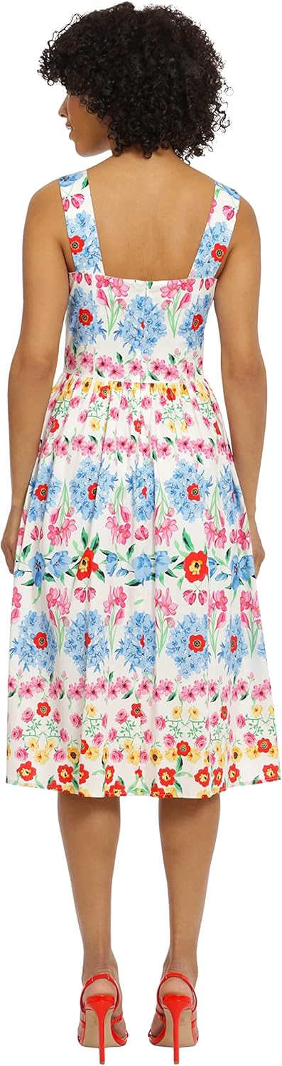 Maggy London Women's Dresses Sleeveless Shoulder Strap Dress with Full Skirt - Image 3
