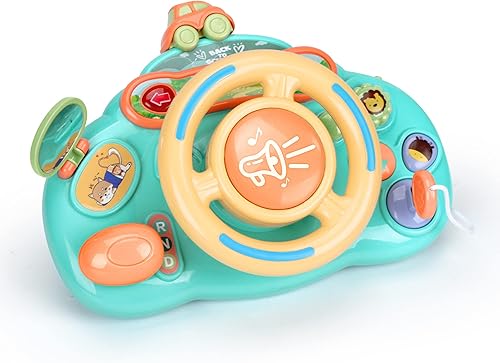 Juguetes para volante de conductor Baby Turn and Learn (azul)