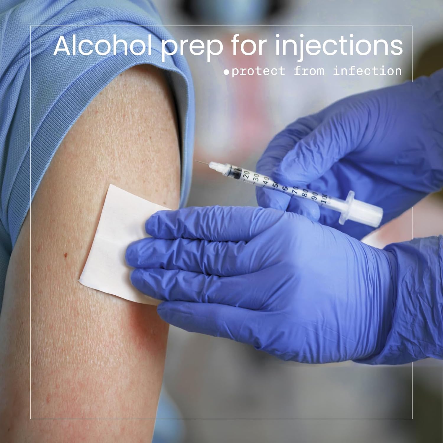 Biopure Alcohol Prep Pads – 4000 Count Sterile Medium Isopropyl Alcohol Swabs Individually Wrapped | First Aid Medical Pads for General Cleansing (2 X 2)- Bulk Prep Pad Swabs