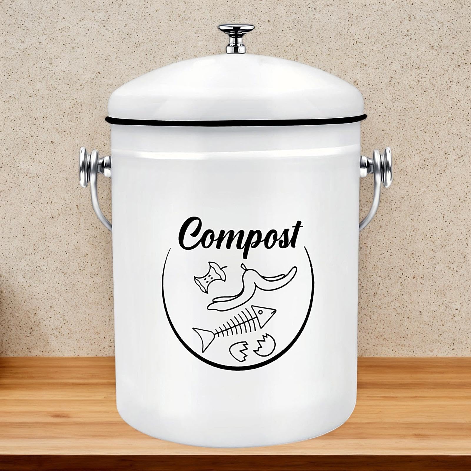 Conteneur À Compost De Cuisine Le Collecteur pour Déchets Alimentaires, Les
