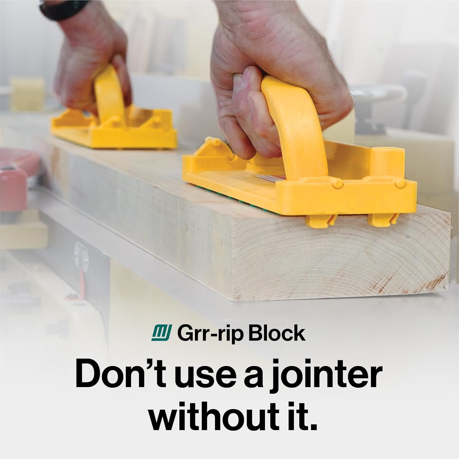 MICROJIG GRR-RIPPER+ Pushblock & GRR-RIP Block Bundle - Precision Pushblocks for Table Saw, Router Table, Jointer, Bandsaw & More – Maximum Safety, Control & Grip