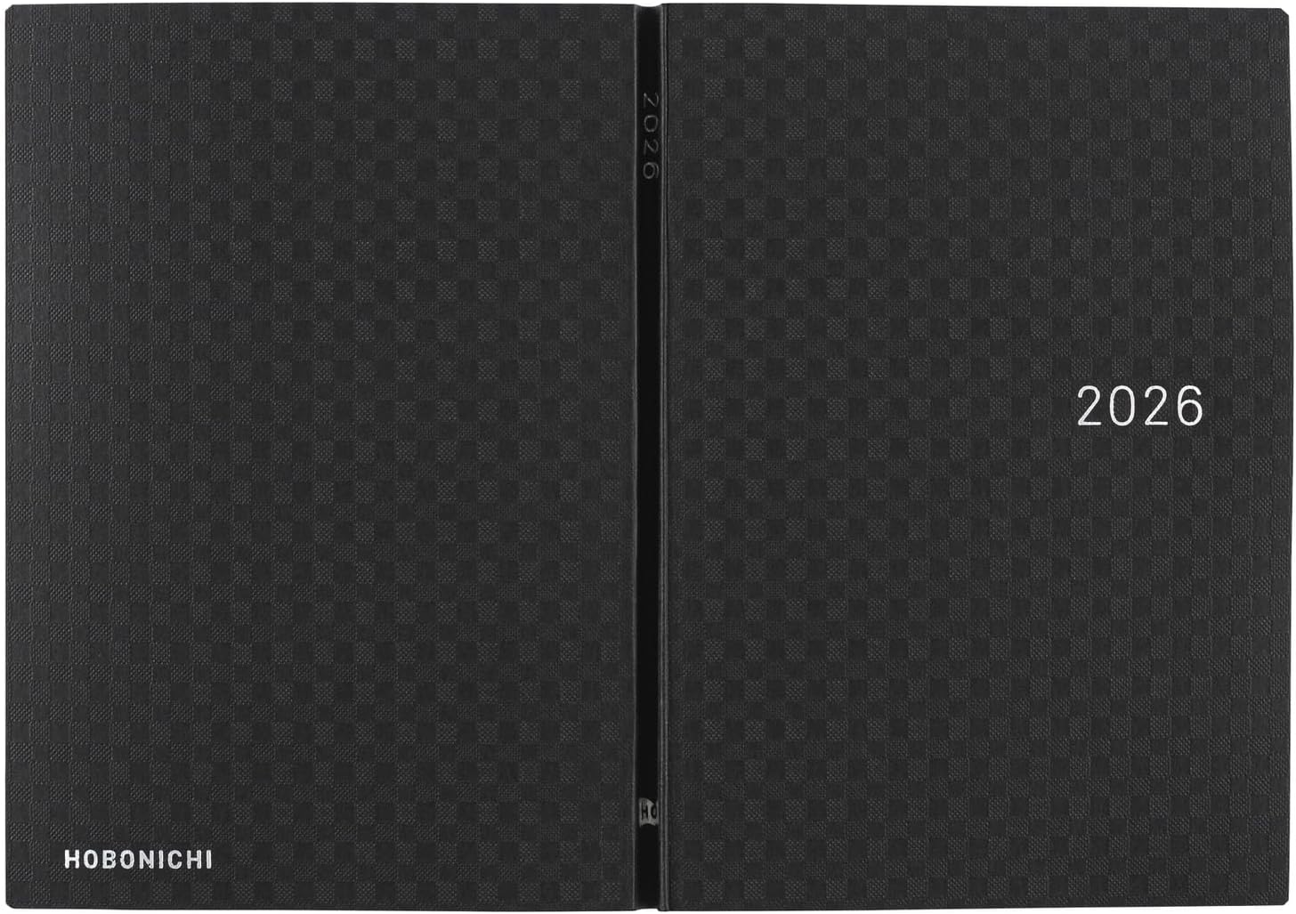 Hobonichi Techo HON A6 2026 – Paper Series: Black Gingham (English, January Start Planner)