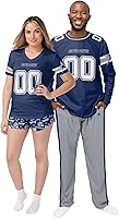 Vista 3 de FOCO NFL mens Nfl Team Logo Gameday Ready Jersey Pajama Set