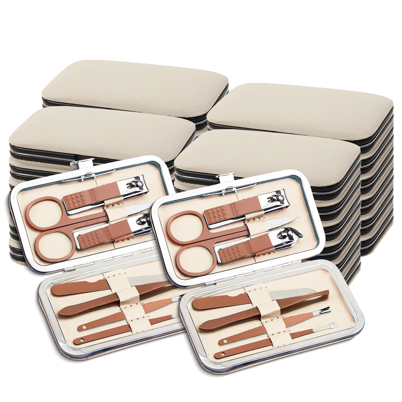 Manicure Kit Bulk, Nail Clippers Set Stainless Steel Fingernail Clippers Set, Sturdy Nail Tip Cutter Trimmers Professional Grooming Toenail Clippers