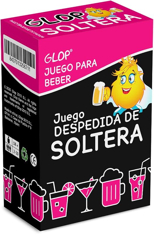 Glop Despedida de Soltera - Juego para Beber y Animar la Fiesta - Ideas Originales para la Novia - Bride to Be - Accesorios y Complementos - Artículos y Decoración para Despedida