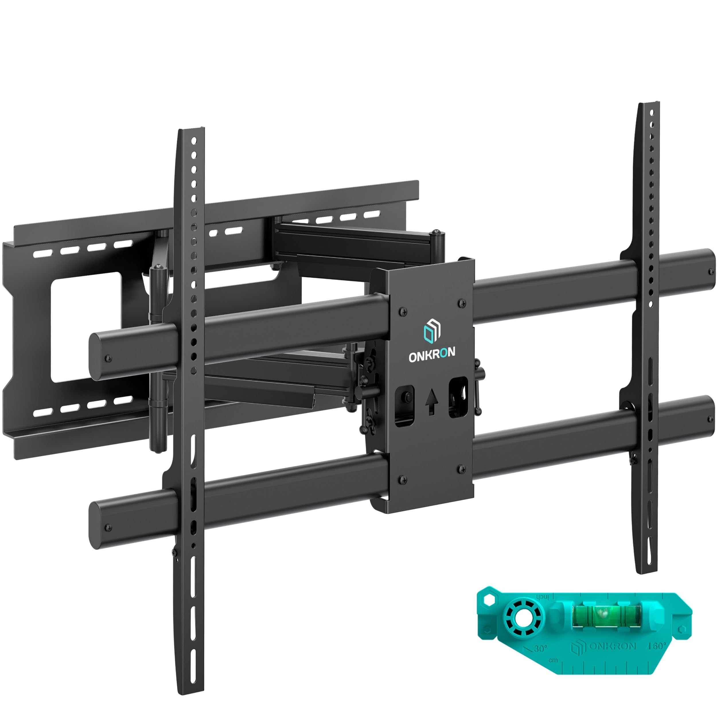 ONKRON Full Motion TV Wall Mount for 42-120 Inch TVs up to 220 lbs, Heavy Duty TV Mount with Swivel and Tilt, Extension Arm, max VESA 1000x600, Large Articulating Television Mount Bracket Black