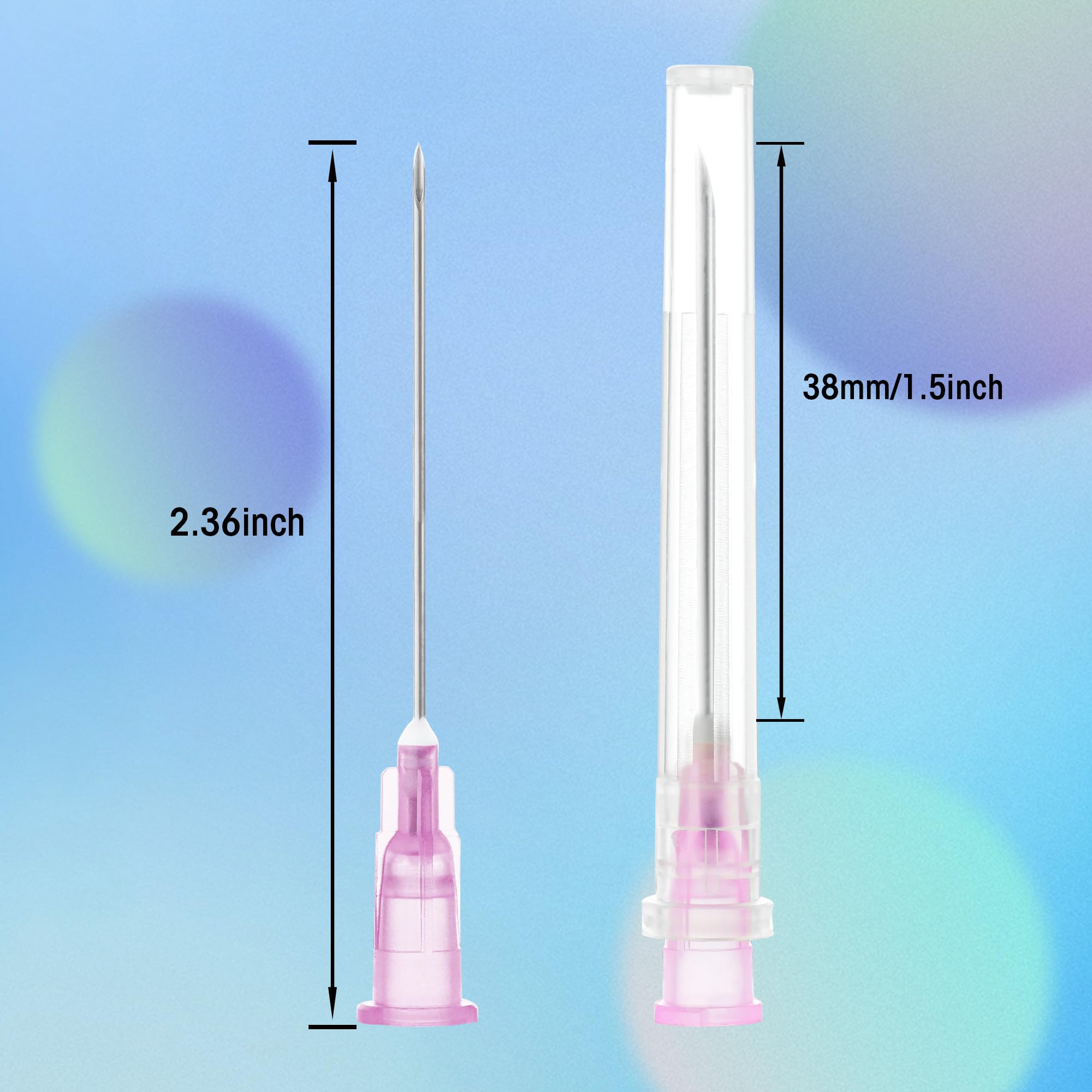 Disposable Needles - 100 Pack Luer Lock -2