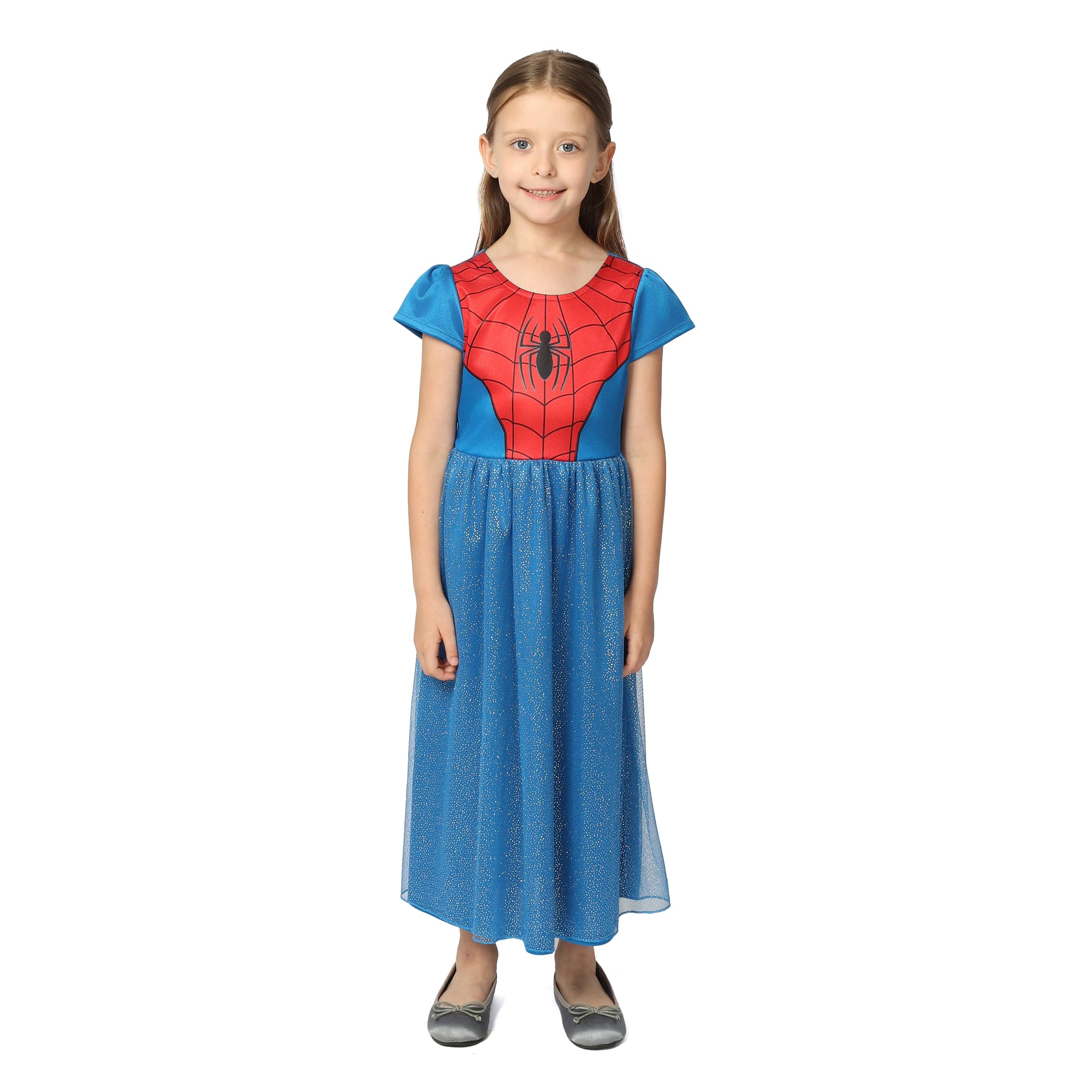 Disney - Camisón de Noche para niña, fantasía, Vestido de araña, 8, Vestido de araña, 8